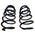 Vauxhall Meriva B Zafira B Front Springs Ident CP New OE Part 93185138