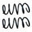 Vauxhall Corsa D 1.4 Lowered Front Suspension Springs (Pair) Ident PJ New OE Part 93188971