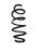 Vauxhall Astra J (2010-) 3 Door Hatch Front Spring New OE Part 13371901