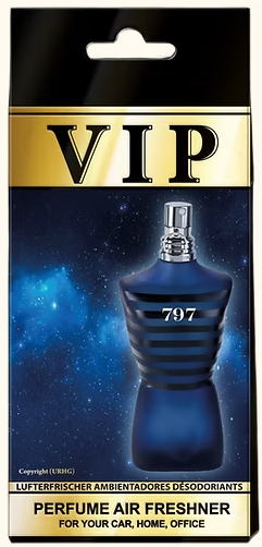 VIP Car Air Freshener - Inspired by Le Male Jean Paul Gaultier