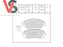 Vauxhall Front Brake Pads New Part 95519746 VSPD024