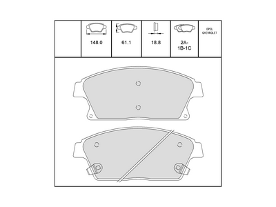 Vauxhall Mokka Astra J Zafira C Front Brake Pads New Part 95530017