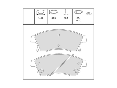 Vauxhall Astra J Front Brake Pads New Part 95516191