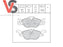 Vauxhall Front Brake Pads New Part 93188726 VSPD059