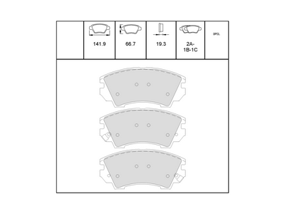 Vauxhall Astra J Cascada Insignia A Zafira C Front Brake Pads New Part 1680880480