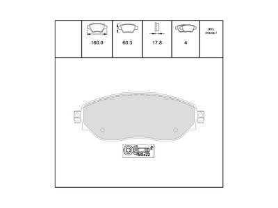 Vauxhall Vivaro B Front Brake Pads New Part 1681994880