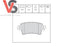 Vauxhall Rear Brake Pads New Part 93173182 VSPD173