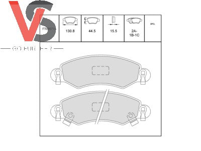 Vauxhall Front Brake Pads New Part 93173148 VSPD246