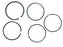 Vauxhall 1.0 1.2 1.4 Single Cylinder Piston Rings Standard New OE Part 55571028