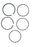 Vauxhall 1.0 1.2 1.4 Single Cylinder Piston Rings Standard New OE Part 55571028