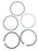 Vauxhall Astra Vectra VX220 One Piston Ring Set New OE Part 9194704