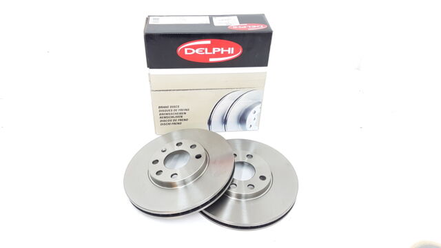 Vauxhall Astra G Front Brake Discs (Pair) 256mm New Delphi BG3404