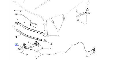 Vauxhall Mokka/ Mokka X Bonnet Release Latch With Switch RHD New OE Part 42595597