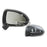 Vauxhall Corsa D & E Driver Side Electric Door Mirror Complete In Primer Black Stem New 13188497