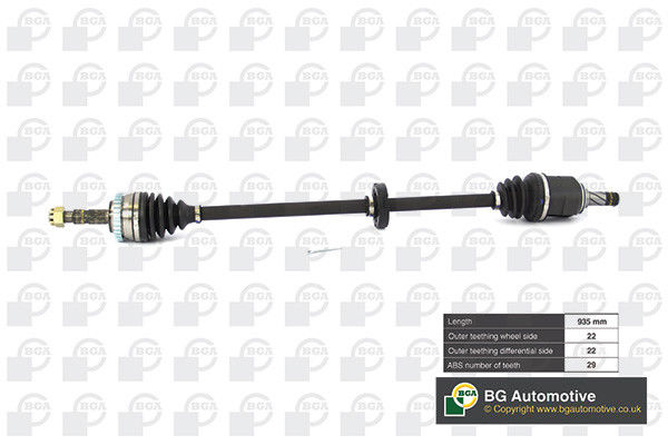 Vauxhall Combo Corsa Tigra Right Hand Front Drive Shaft New DS9500RA 24427064